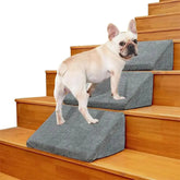 Modular Foam Dog Ramp Stairs for Staircase Stairs with Velcro Tektoty